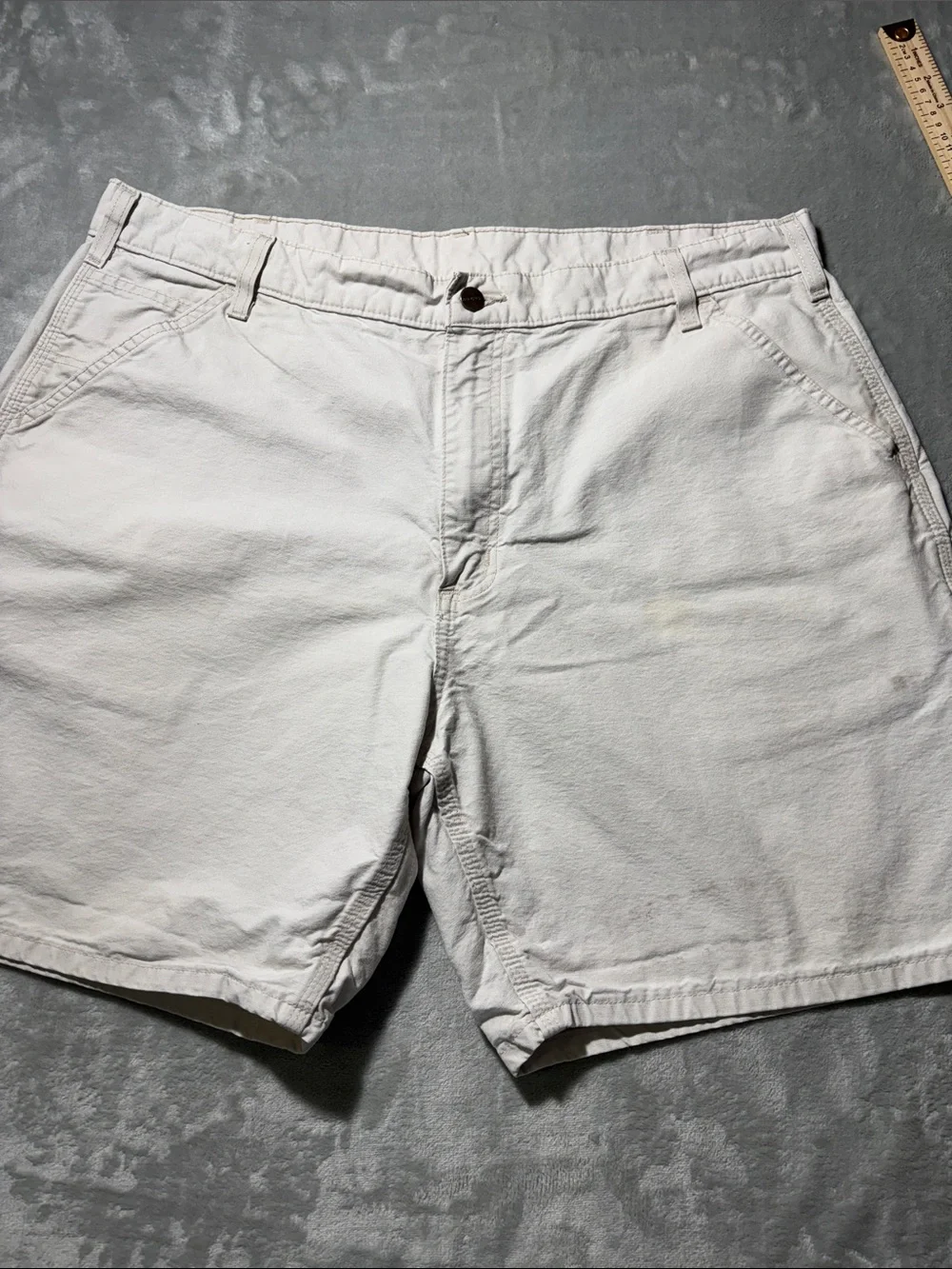 Carhartt Men's Flat Front Shorts - Off White